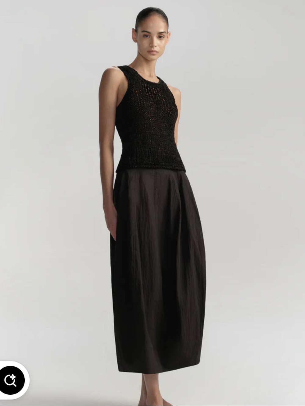 ALC XS Nelly knit tank top BLACK